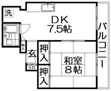 ホーク源【1階】の間取り