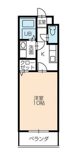 スタジオ・アミ【1階】の間取り