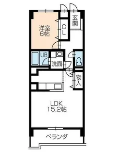 リベルテONE【2階】の間取り