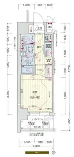 大阪府大阪市東淀川区淡路4丁目【マンション】の間取り