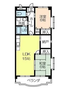 フリーダムコート弐番館【3階】の間取り