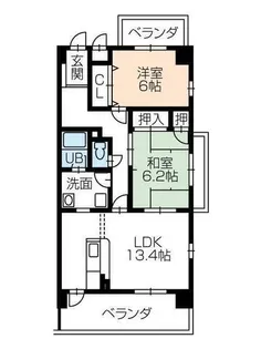 リベルテONE【5階】の間取り