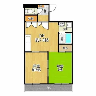 マンションタワーサイド【11階】の間取り