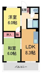 サカセイーストビル【402号室】の間取り