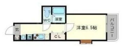 大阪府大阪市淀川区東三国3丁目【マンション】の間取り