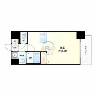 プレサンス新大阪クレスタ【6階】の間取り