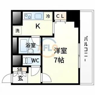 アーデン江坂【4階】の間取り