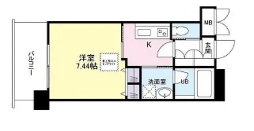大阪府大阪市淀川区宮原1丁目【マンション】の間取り