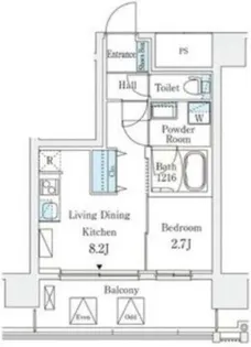 大阪府大阪市淀川区東三国5丁目【マンション】の間取り