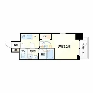 エスリードレジデンス大阪グランノースⅡ【4階】の間取り