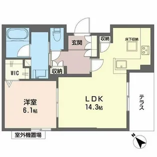 オルキデア クオーレ【1階】の間取り