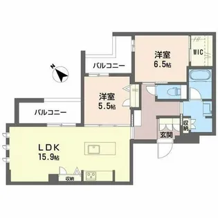オルキデア クオーレ【2階】の間取り