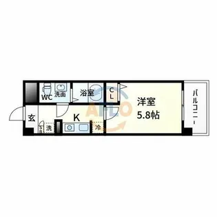 アーデン新大阪【12階】の間取り