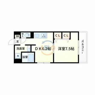 第18関根マンション【8階】の間取り