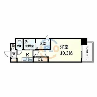 alivio【1階】の間取り