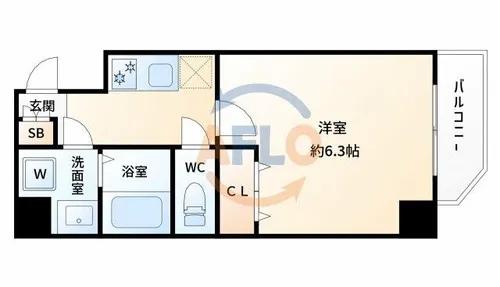 ウインズコート新大阪Ⅱ【10階】の間取り