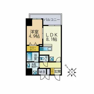 New La luce(ニュー・ラ・ルーチェ)【8階】の間取り