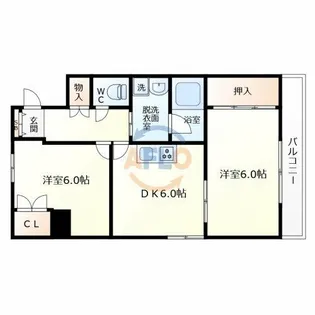 クラウド大峰【5階】の間取り