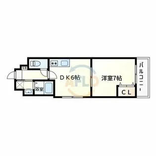 イリス長居公園【4階】の間取り