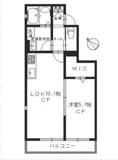 ユアメゾン梅津北【1階】の間取り