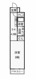 ハイツオレンジB【105号室】の間取り