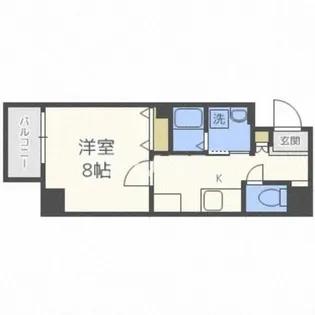 Rainbow Court阿倍野【2階】の間取り