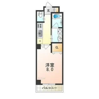 グランディール北勘【4階】の間取り