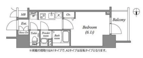 アドバンス大阪ストーリア【9階】の間取り
