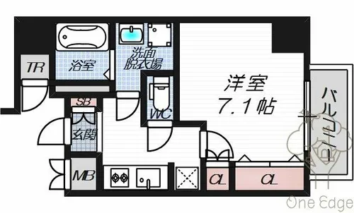 フジマン北梅田【4階】の間取り