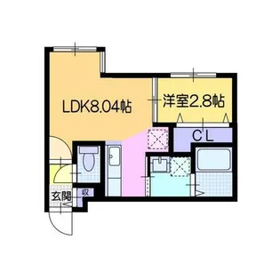 ガルボ平岸【301号室】の間取り