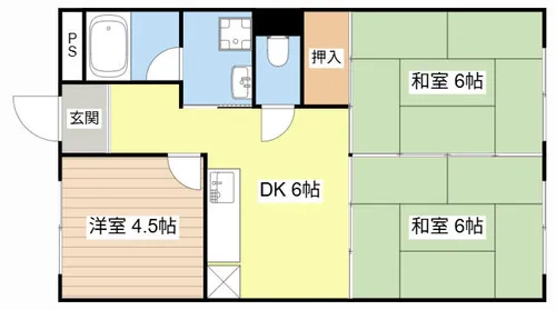 中央プラザ【305号室】の間取り