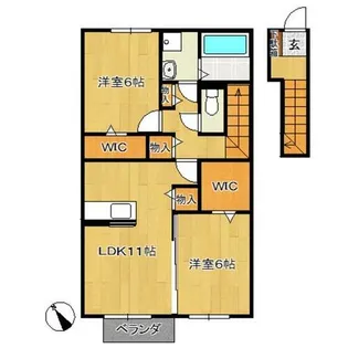サンコート相生の丘【2階】の間取り