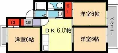 パークアヴェニュー【102号室】の間取り