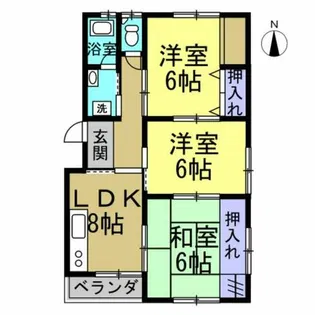 メゾン新美【301号室】の間取り