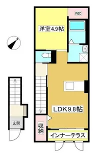 ルミエール幸田【2階】の間取り