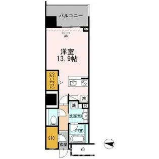 セントラルレジデンス【5階】の間取り