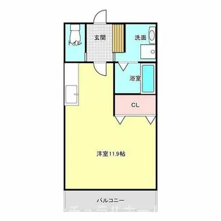 I-STAGE東岩田【103号室】の間取り