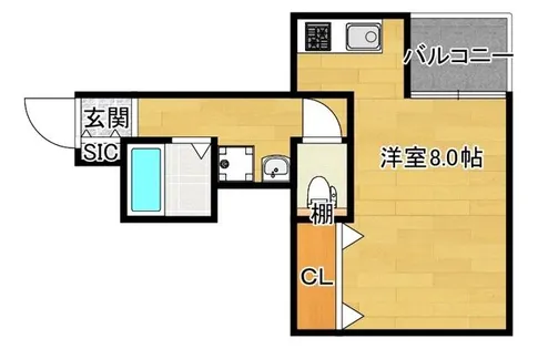 サンハイム下新庄【1階】の間取り