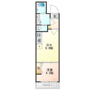 ARCA山科【2階】の間取り