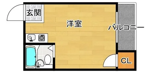 山口パレス【4階】の間取り