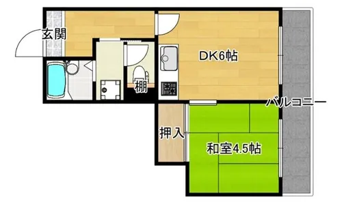 ホワイトハイツカドタ【3階】の間取り
