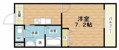 メゾン・ド・ノワ森之宮【4階】の間取り