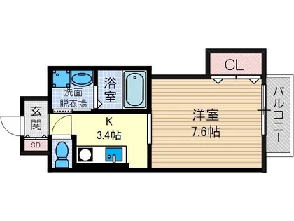 サウスアルカディア【6階】の間取り