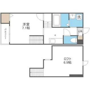 福岡県福岡市城南区長尾5丁目【アパート】の間取り