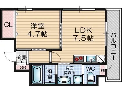 アルバート・パーク【3階】の間取り