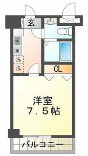 サザンリバー名谷【6階】の間取り