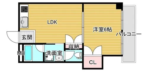 レジアス下新庄【4階】の間取り