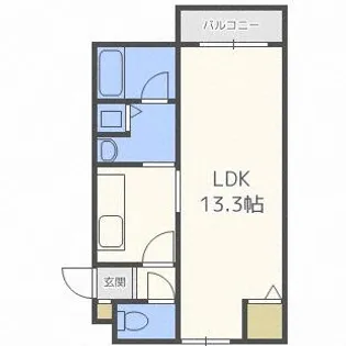 ル・ソレイユ【4階】の間取り