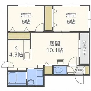 グランメール宮丘公園【2階】の間取り