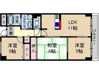 フォレストヒルズ【1階】の間取り